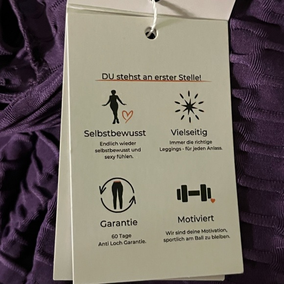 NWT-Boom Booty leggings size small in purple - Picture 6 of 8